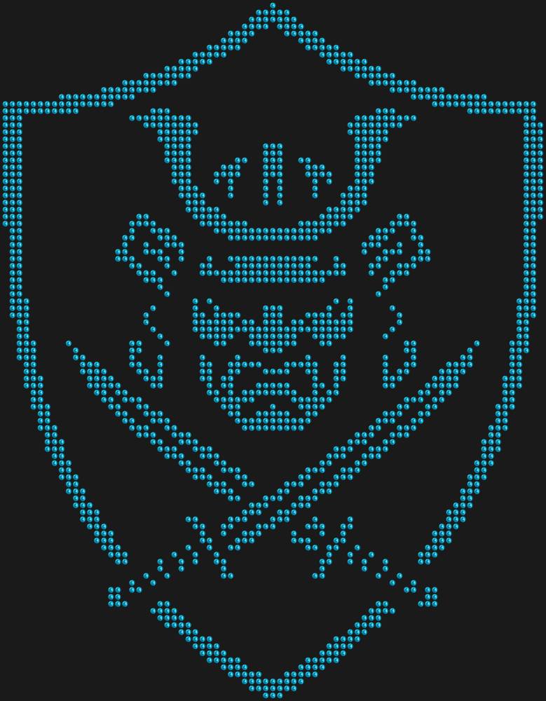 Трафарет Щит самурая — RHT_SAMURAI1_SS16_AQUAMARINE
