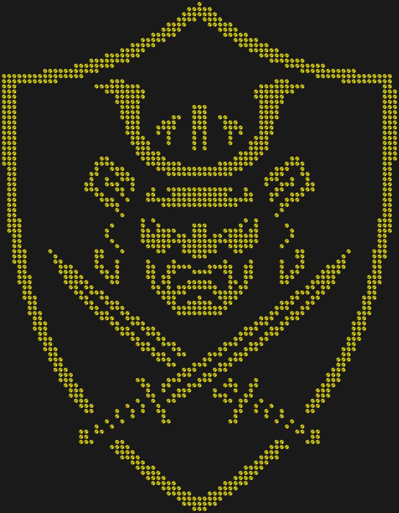 Трафарет Щит самурая — RHT_SAMURAI1_SS16_CITRINE