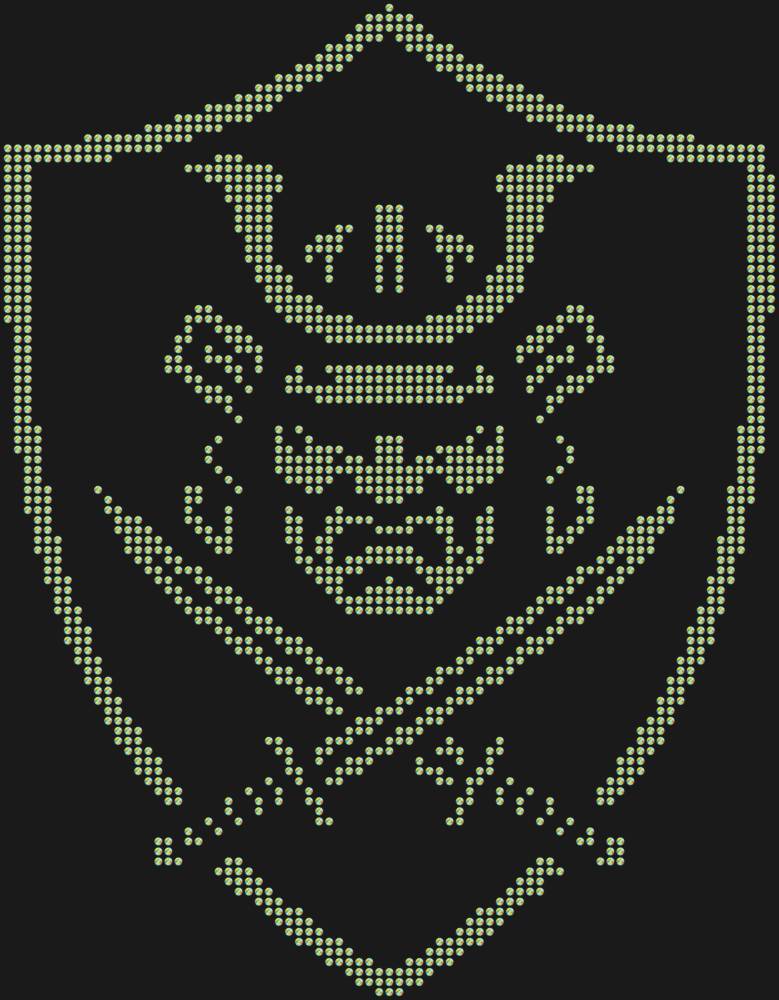 Трафарет Щит самурая — RHT_SAMURAI1_SS16_CRYSTAL_AB