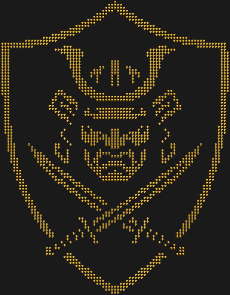 Трафарет Щит самурая — RHT_SAMURAI1_SS16_GOLD