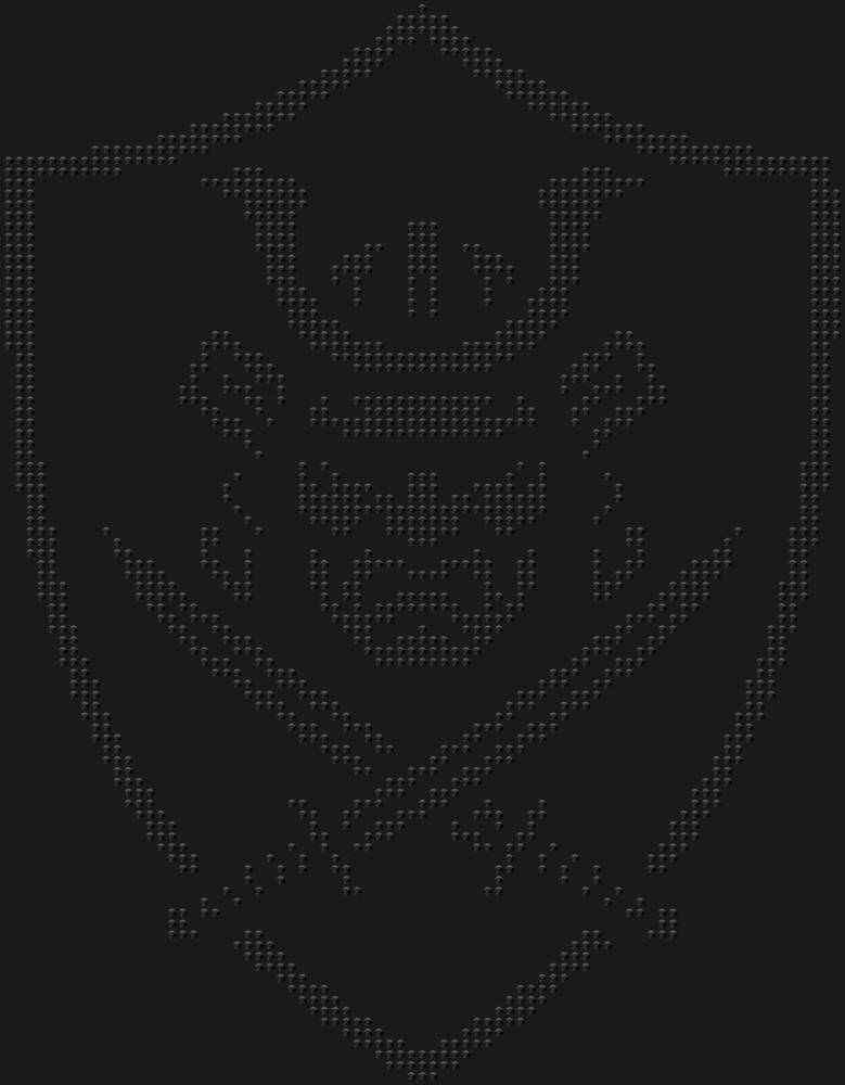 Трафарет Щит самурая — RHT_SAMURAI1_SS16_JET_BLACK