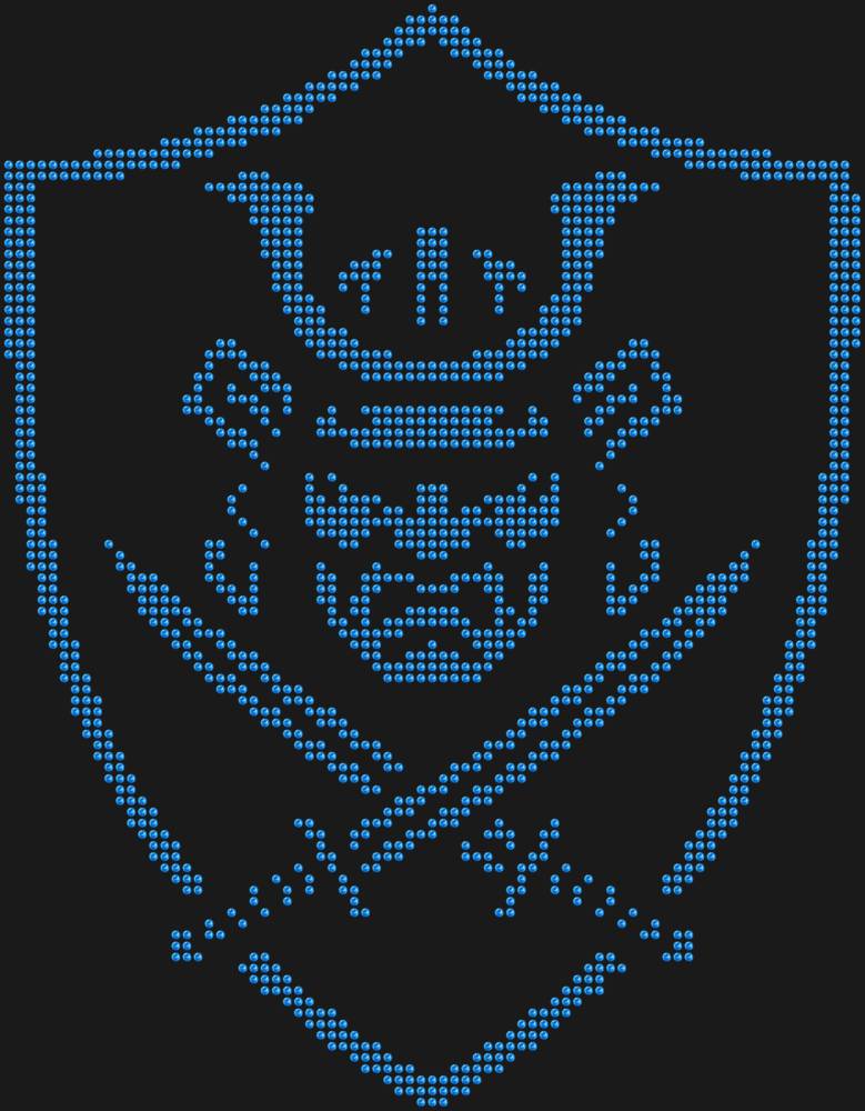 Трафарет Щит самурая — RHT_SAMURAI1_SS16_LT_SAPPHIRE