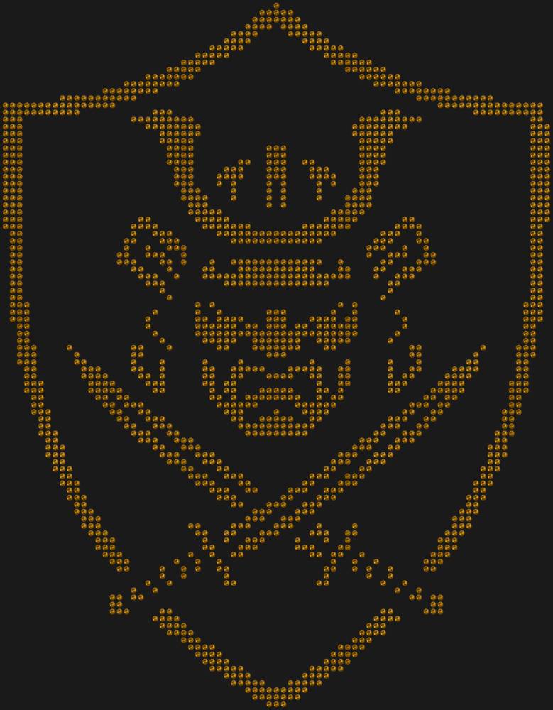 Трафарет Щит самурая — RHT_SAMURAI1_SS16_TOPAZ