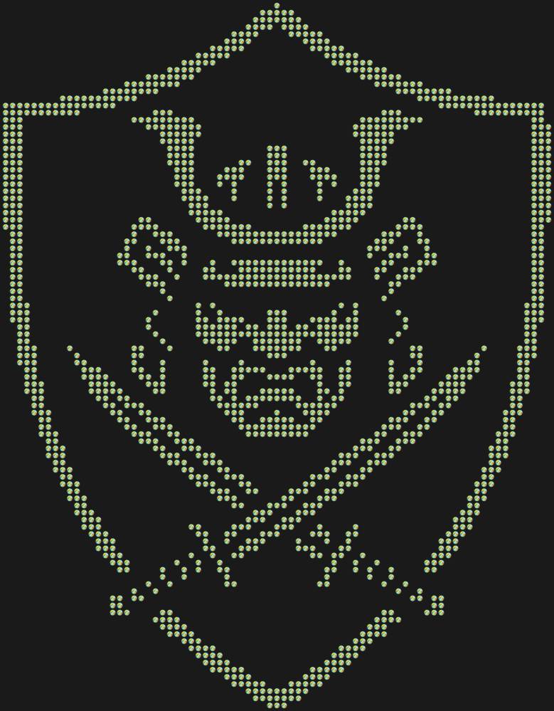 Трафарет Щит самурая — RHT_SAMURAI1_SS20_CRYSTAL_AB