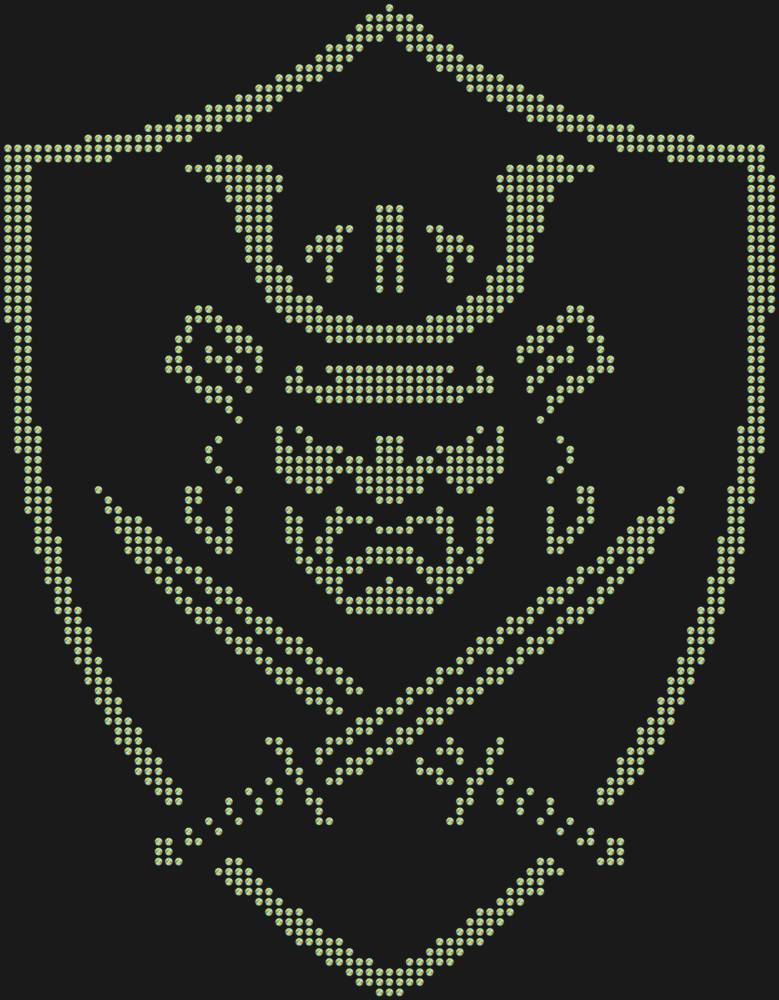 Трафарет Щит самурая — RHT_SAMURAI1_SS6_CRYSTAL_AB
