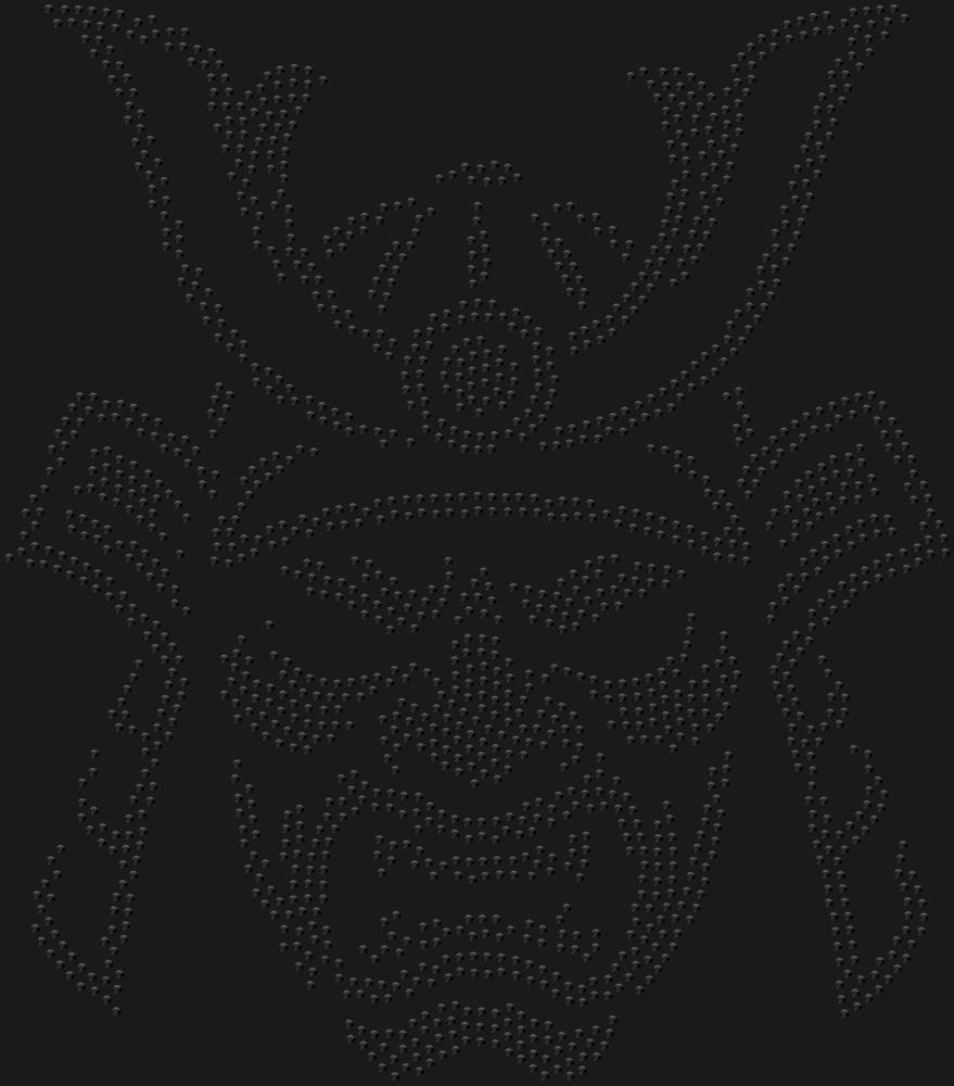 Трафарет Маска самурая — RHT_SAMURAI2_SS16_JET_BLACK