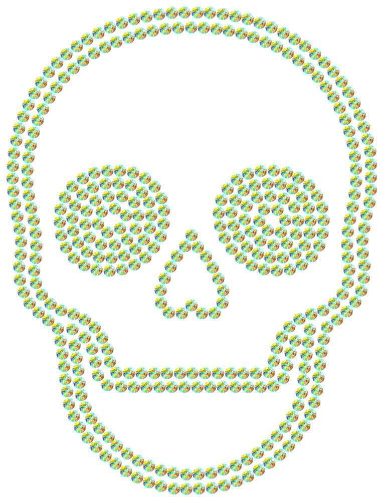 Трафарет Череп — RHT_SCULL2_SS10_CRYSTAL_AB