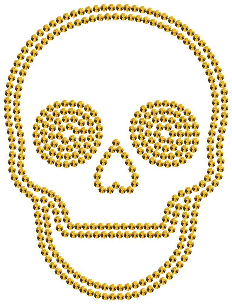 Трафарет Череп — RHT_SCULL2_SS10_GOLD