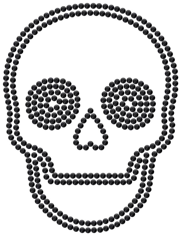 Трафарет Череп — RHT_SCULL2_SS10_JET_BLACK
