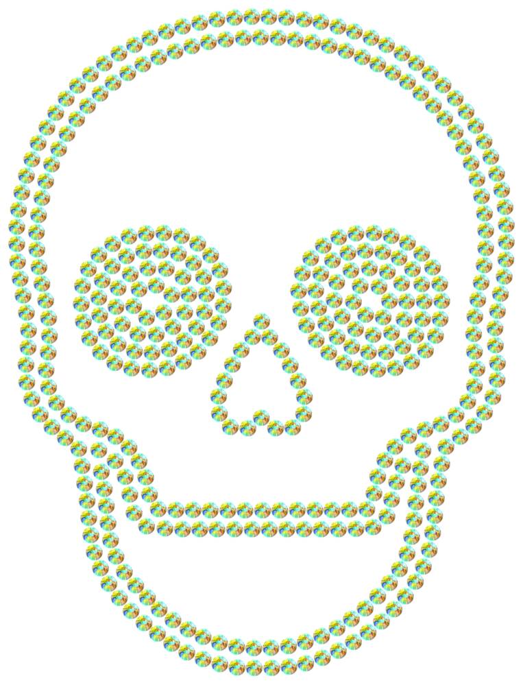 Трафарет Череп — RHT_SCULL2_SS12_CRYSTAL_AB