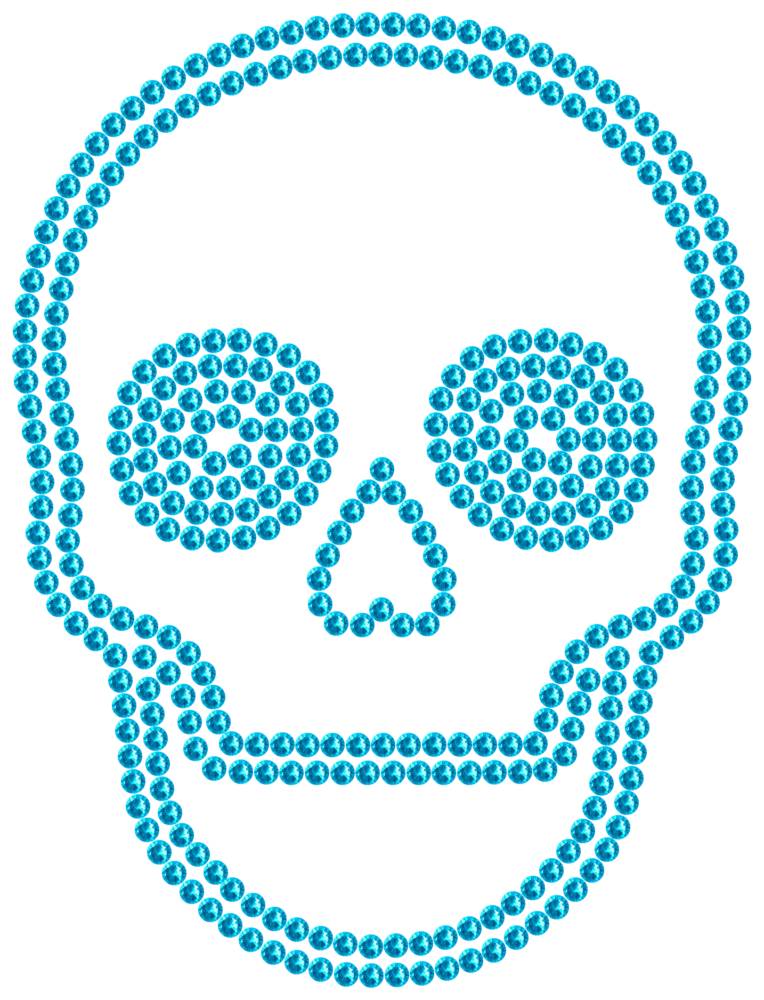 Трафарет Череп — RHT_SCULL2_SS16_AQUAMARINE