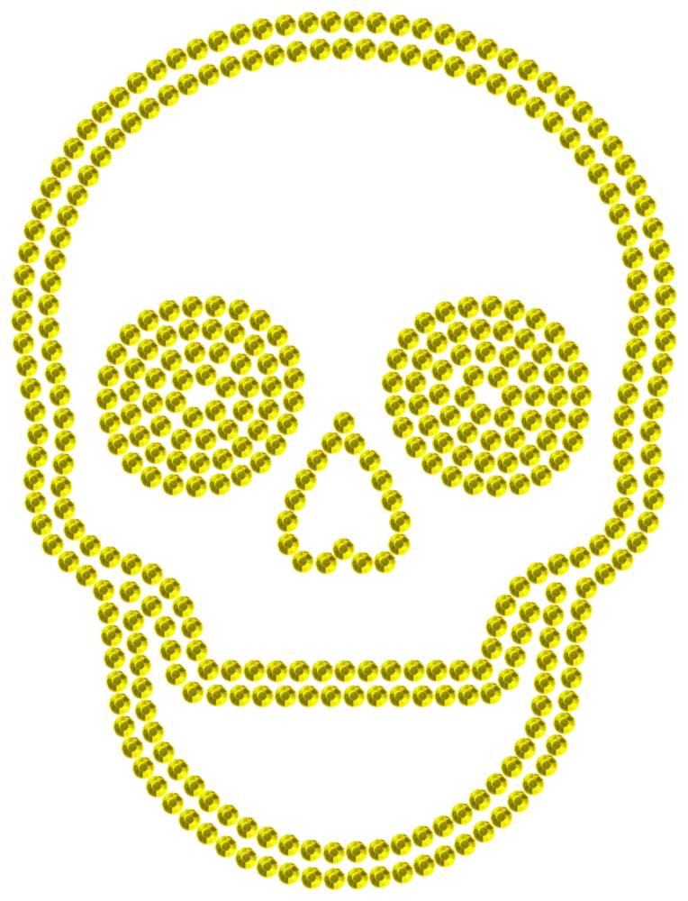 Трафарет Череп — RHT_SCULL2_SS16_CITRINE