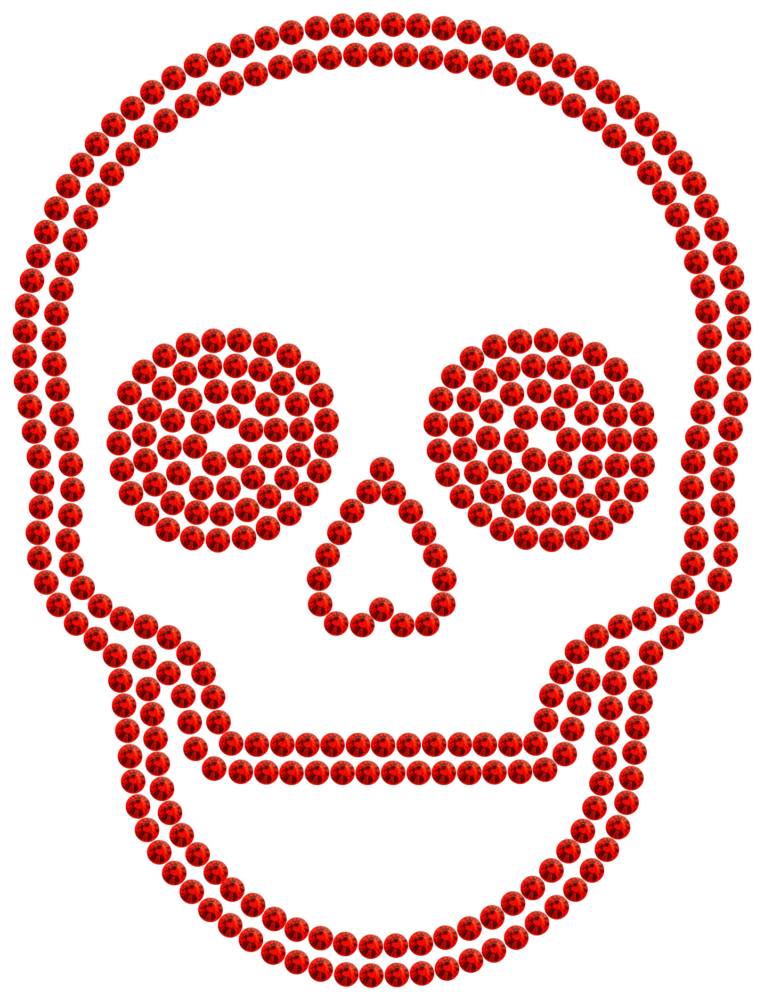 Трафарет Череп — RHT_SCULL2_SS16_LT_SIAM