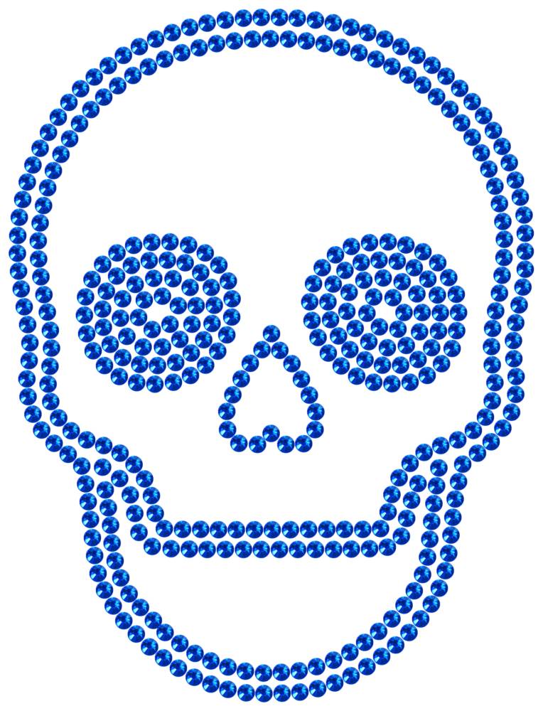 Трафарет Череп — RHT_SCULL2_SS16_SAPPHIRE