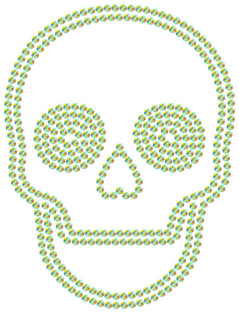 Трафарет Череп — RHT_SCULL2_SS20_CRYSTAL_AB