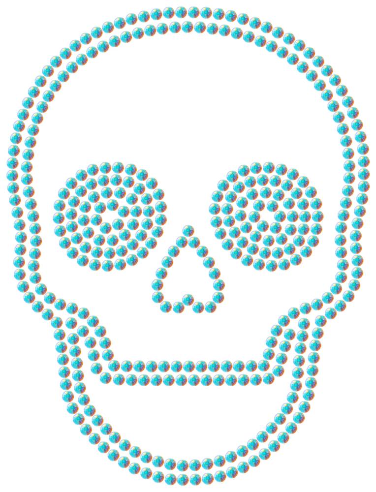 Трафарет Череп — RHT_SCULL2_SS20_CRYSTAL_AB_DMC