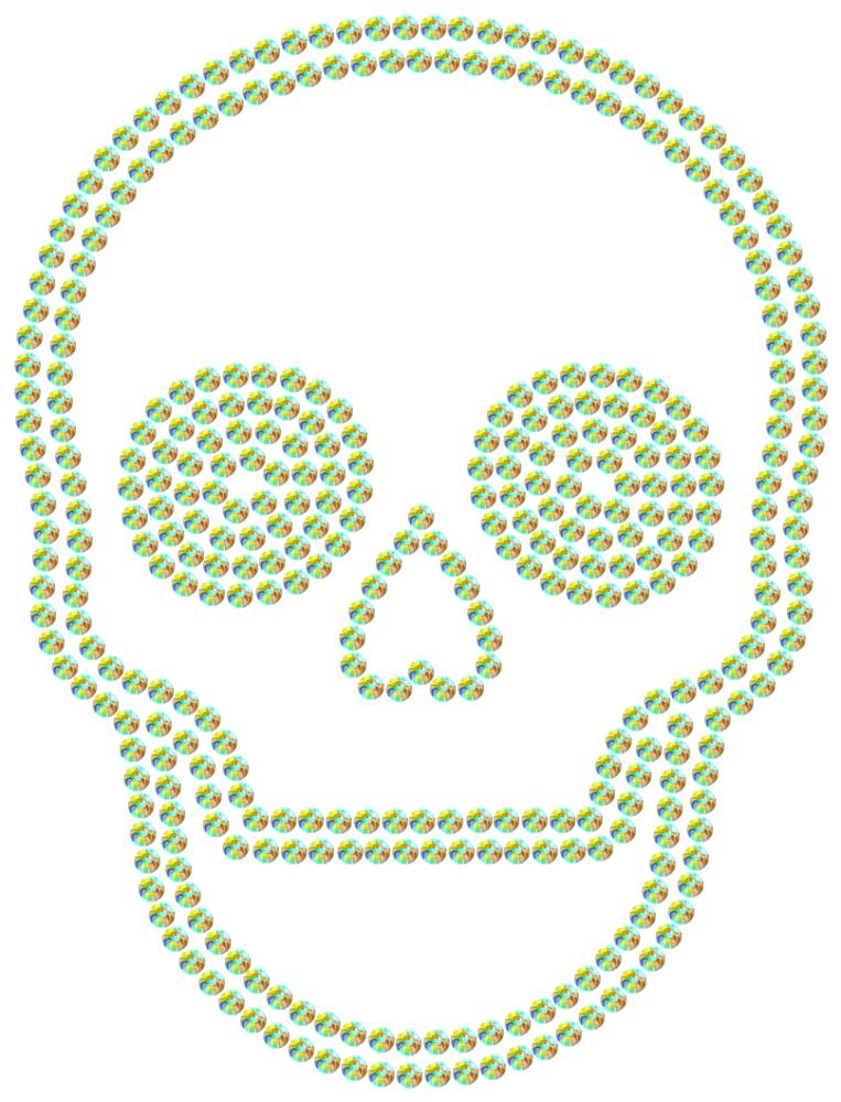 Трафарет Череп — RHT_SCULL2_SS6_CRYSTAL_AB