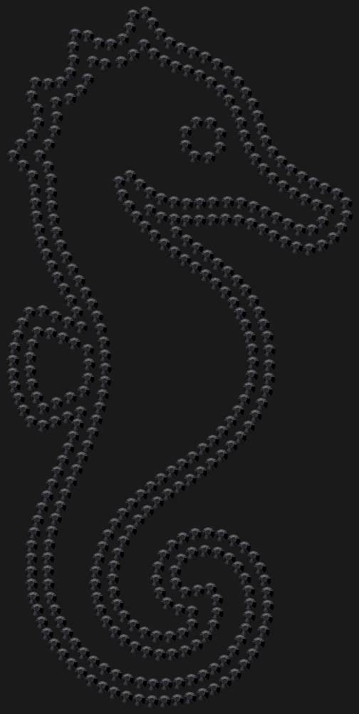 Трафарет Морской конек — RHT_SEAHORSE1_SS10_JET_BLACK
