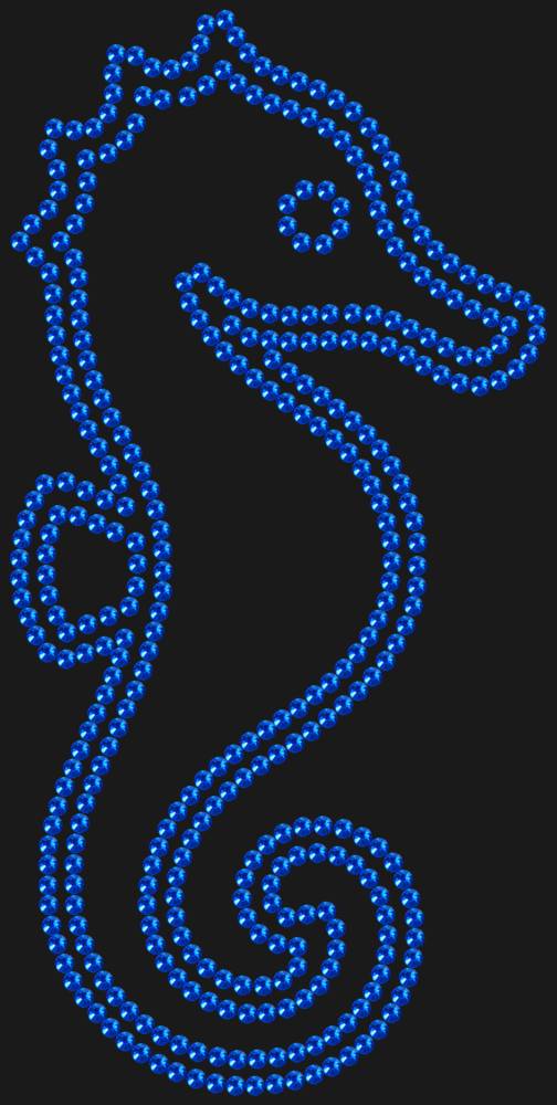 Трафарет Морской конек — RHT_SEAHORSE1_SS10_SAPPHIRE