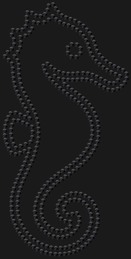 Трафарет Морской конек — RHT_SEAHORSE1_SS16_JET_BLACK