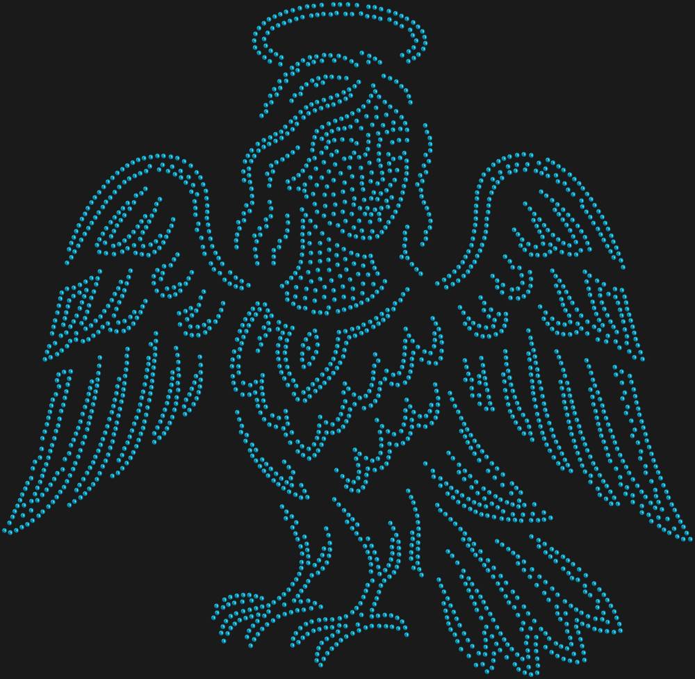 Трафарет Птица сирин — RHT_SIRIN1_SS10_AQUAMARINE