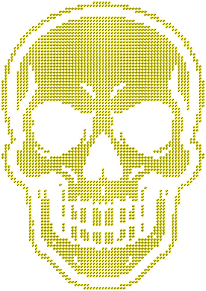 Трафарет Череп — RHT_SKULL1_SS10_CITRINE
