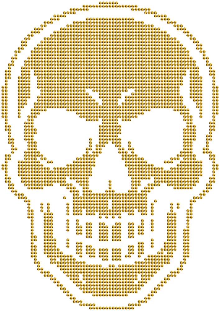 Трафарет Череп — RHT_SKULL1_SS10_GOLD