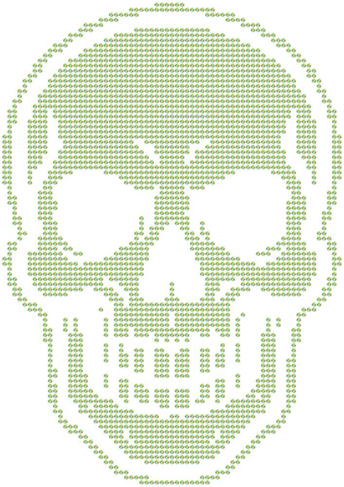 Трафарет Череп — RHT_SKULL1_SS12_CRYSTAL_AB
