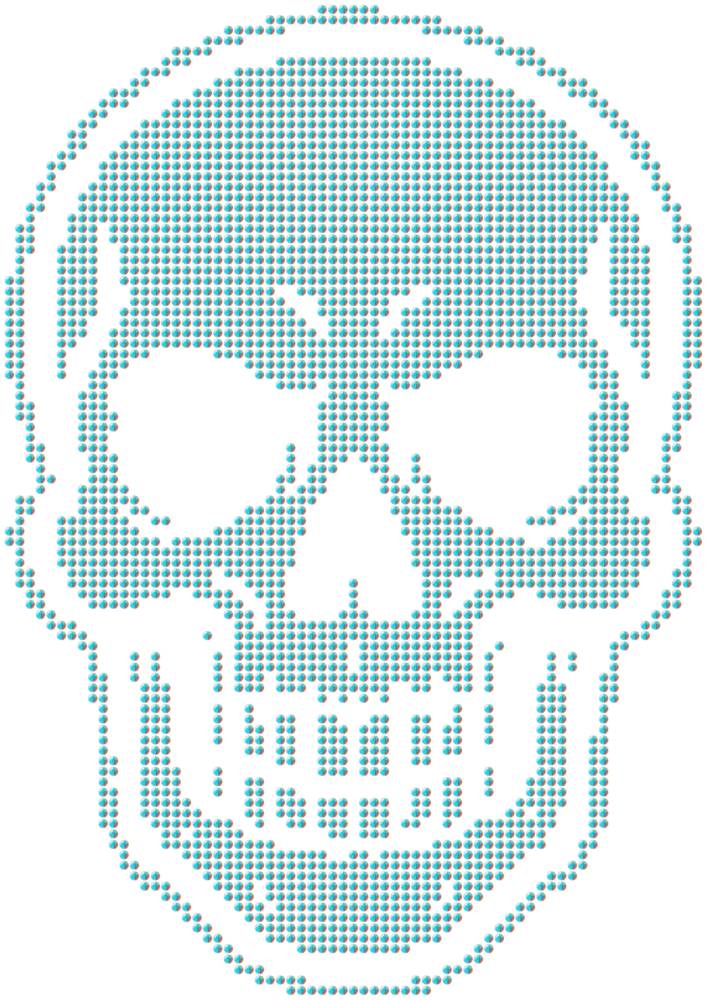 Трафарет Череп — RHT_SKULL1_SS12_CRYSTAL_AB_DMC