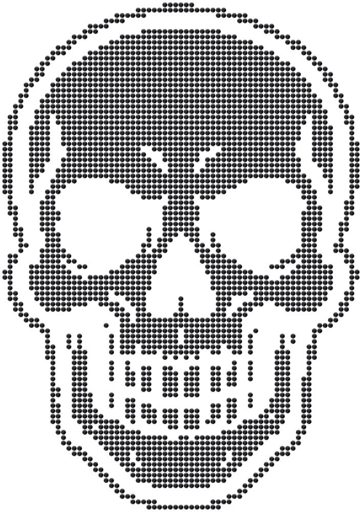 Трафарет Череп — RHT_SKULL1_SS16_JET_BLACK