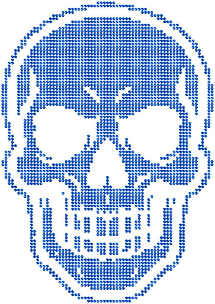 Трафарет Череп — RHT_SKULL1_SS16_SAPPHIRE