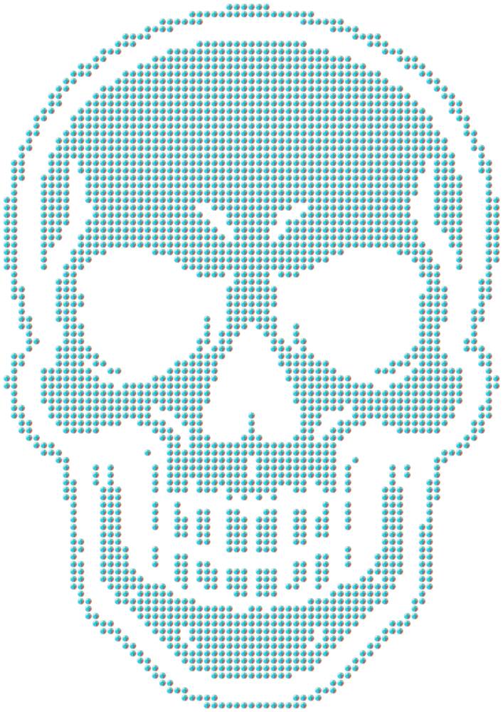 Трафарет Череп — RHT_SKULL1_SS20_CRYSTAL_AB_DMC