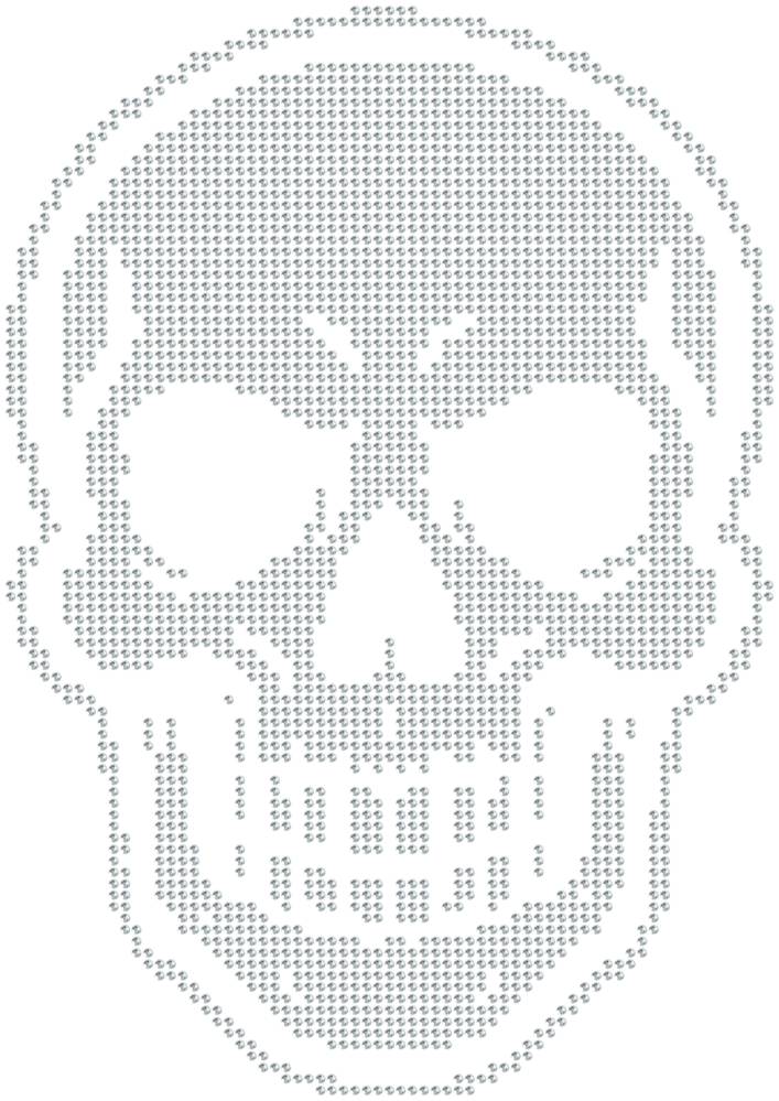 Трафарет Череп — RHT_SKULL1_SS6_CRYSTAL_CLEAR