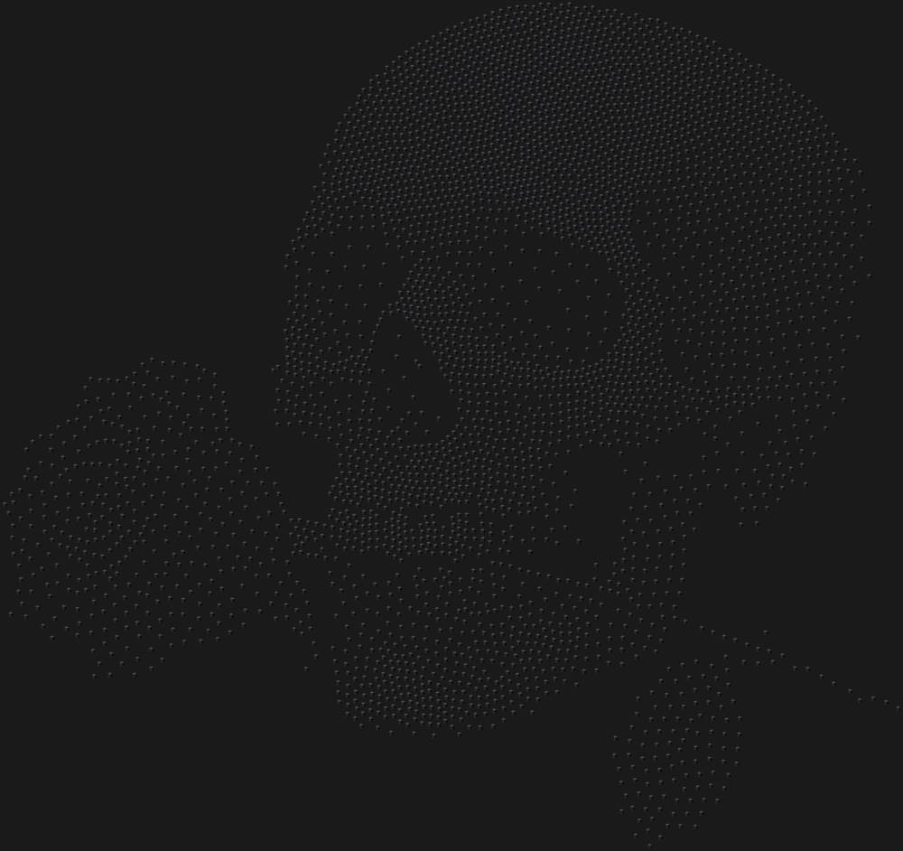 Трафарет Череп с розой — RHT_SKULLROSE1_SS16_JET_BLACK