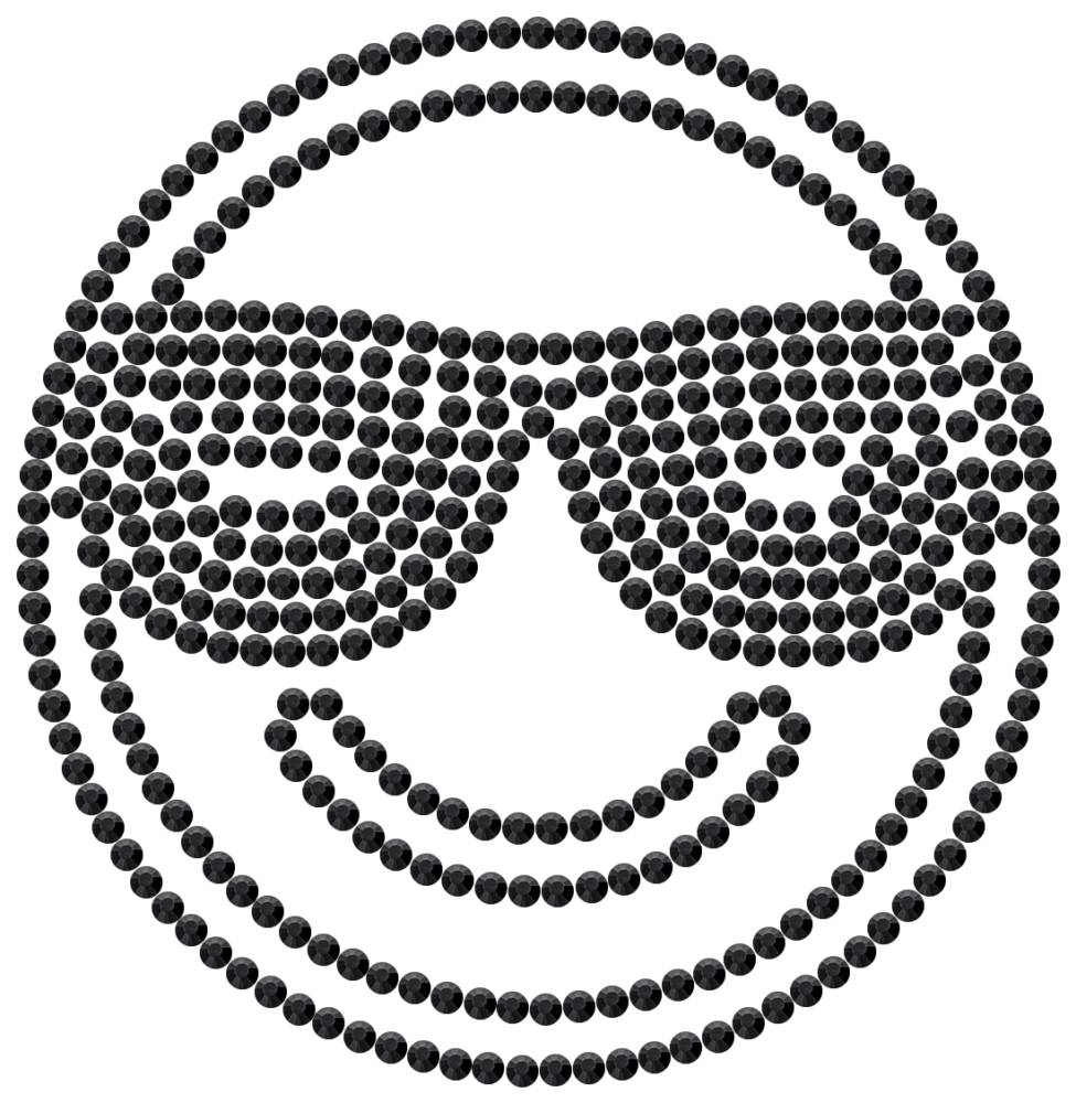 Трафарет Смайлик в очках — RHT_SMILE3_SS10_JET_BLACK