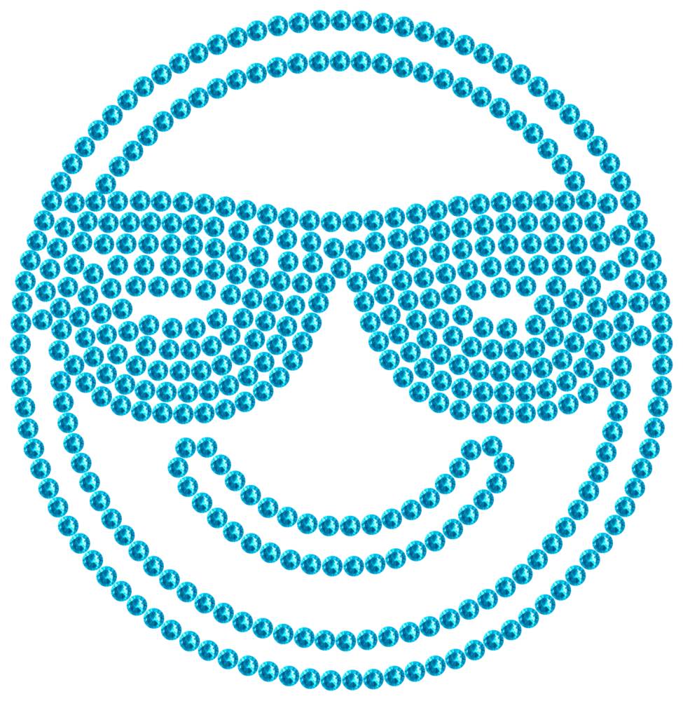 Трафарет Смайлик в очках — RHT_SMILE3_SS16_AQUAMARINE