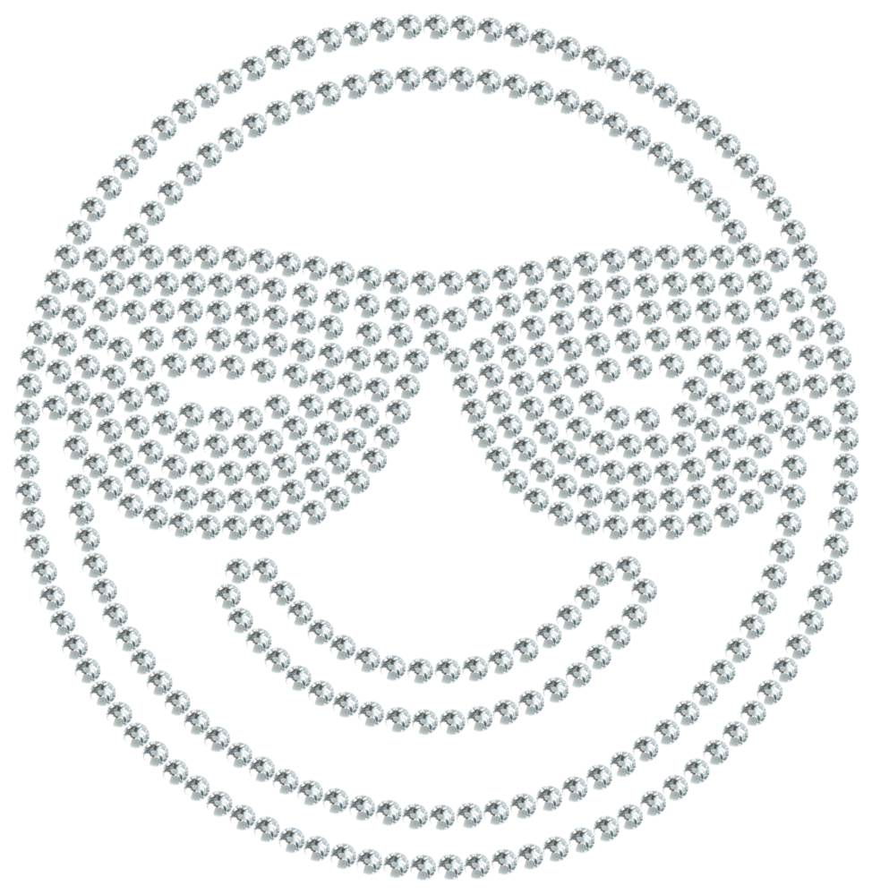 Трафарет Смайлик в очках — RHT_SMILE3_SS20_CRYSTAL_CLEAR