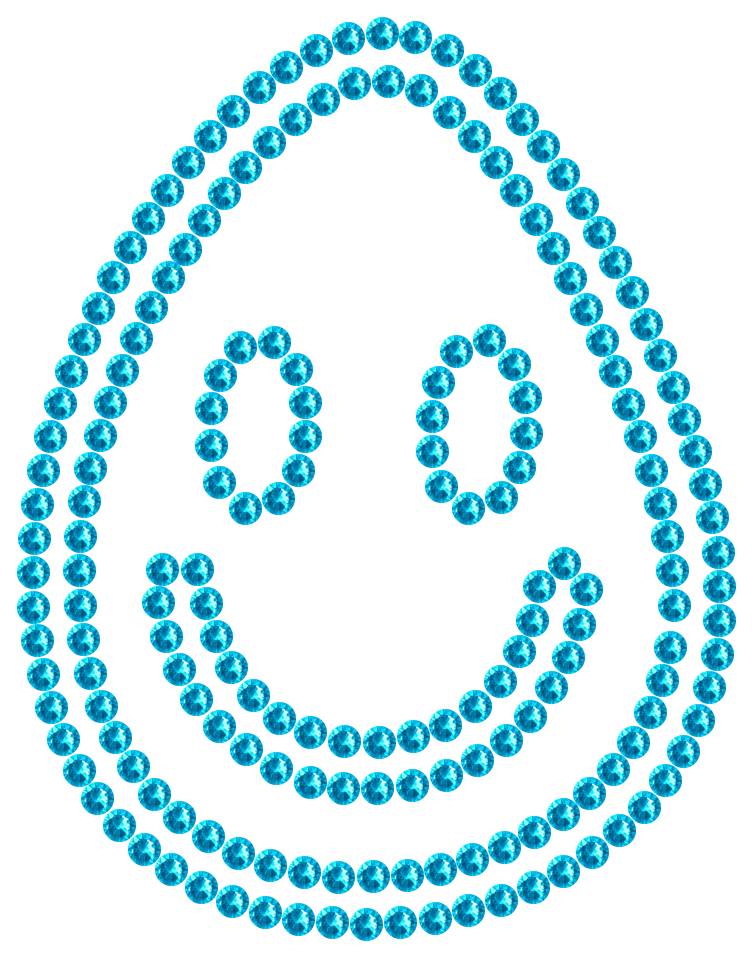 Трафарет Улыбка в капле — RHT_SMILE4_SS10_AQUAMARINE