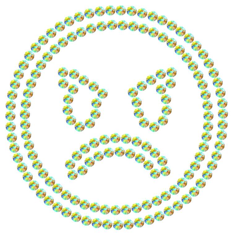 Трафарет Сердитый смайлик — RHT_SMILE5_SS10_CRYSTAL_AB