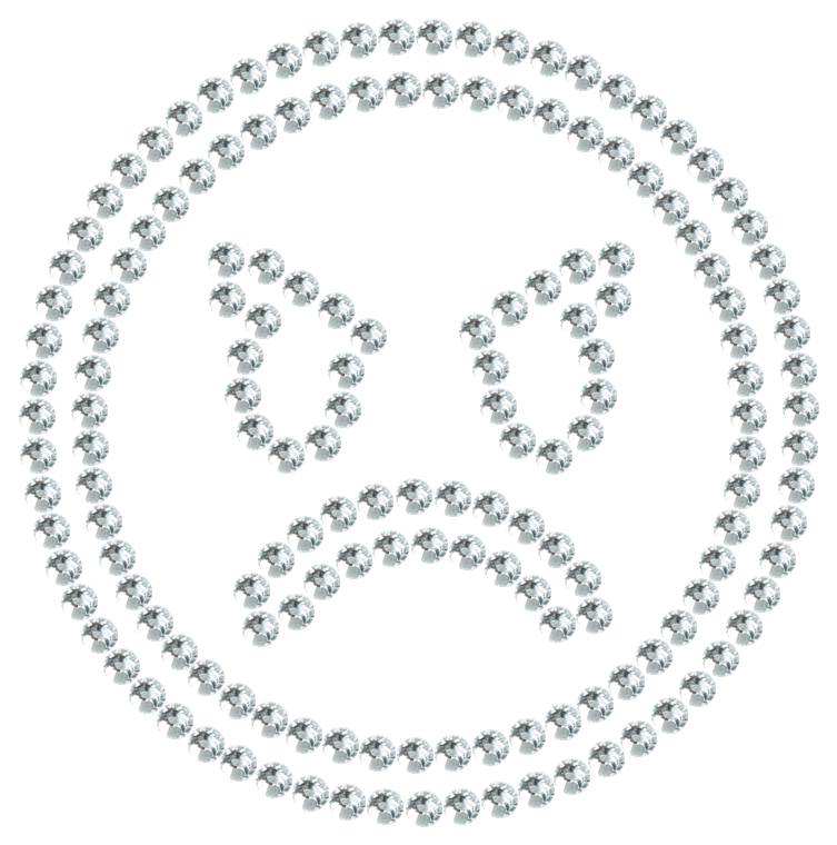 Трафарет Сердитый смайлик — RHT_SMILE5_SS10_CRYSTAL_CLEAR