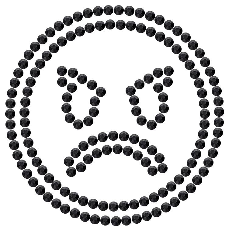 Трафарет Сердитый смайлик — RHT_SMILE5_SS10_JET_BLACK