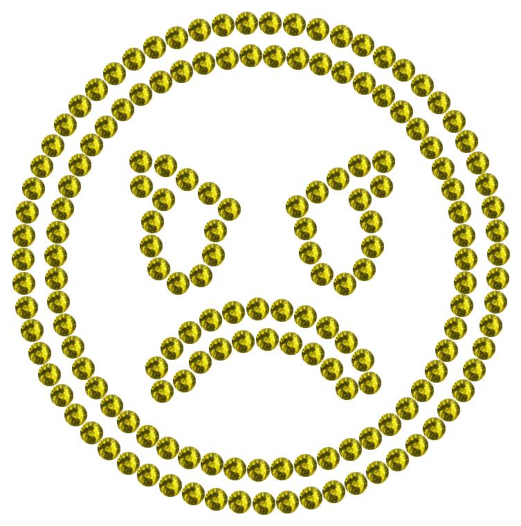 Трафарет Сердитый смайлик — RHT_SMILE5_SS10_OLIVE