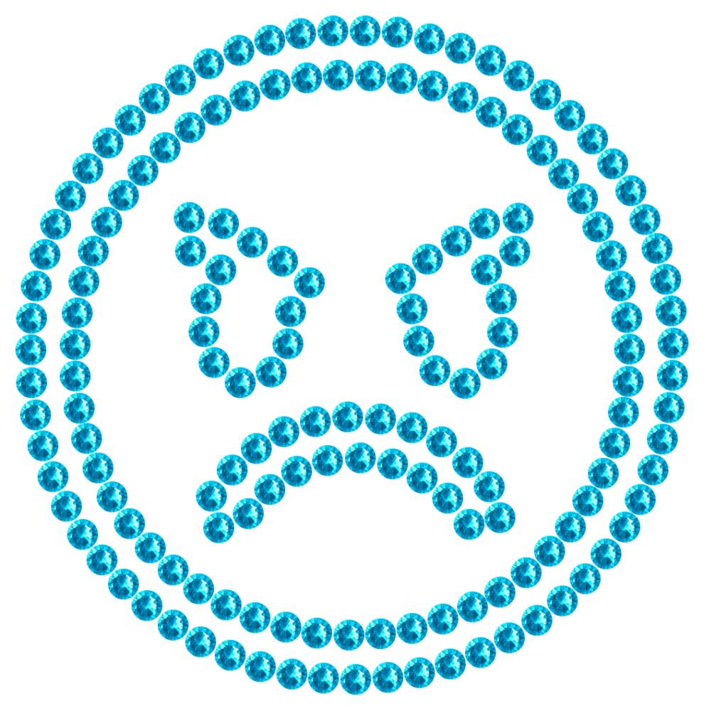 Трафарет Сердитый смайлик — RHT_SMILE5_SS16_AQUAMARINE