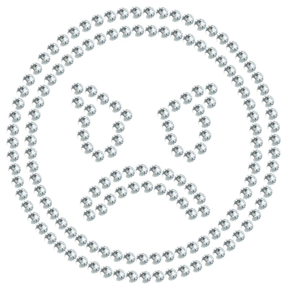 Трафарет Сердитый смайлик — RHT_SMILE5_SS16_CRYSTAL_CLEAR