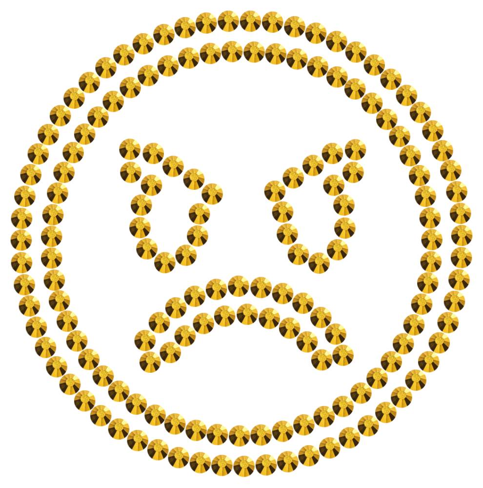 Трафарет Сердитый смайлик — RHT_SMILE5_SS16_GOLD