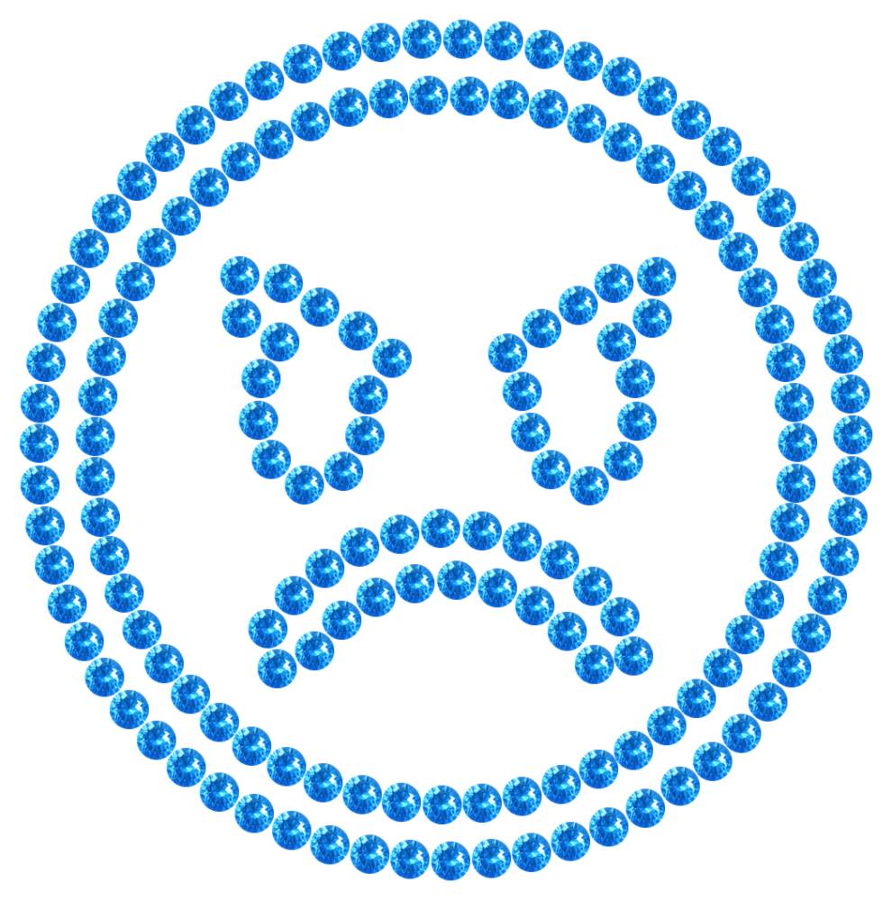 Трафарет Сердитый смайлик — RHT_SMILE5_SS16_LT_SAPPHIRE