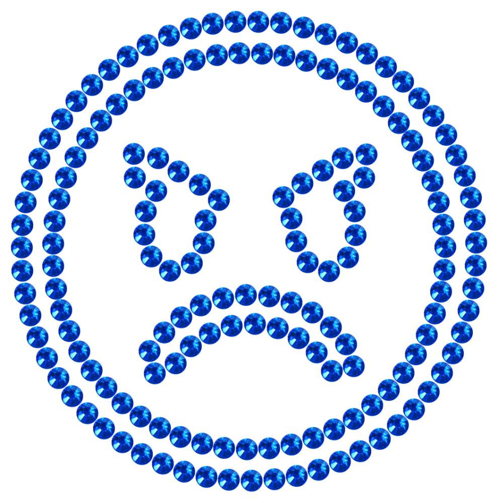 Трафарет Сердитый смайлик — RHT_SMILE5_SS16_SAPPHIRE