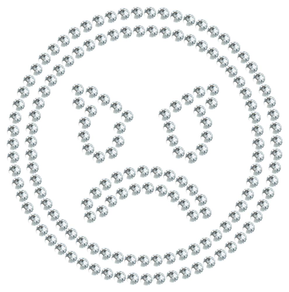 Трафарет Сердитый смайлик — RHT_SMILE5_SS20_CRYSTAL_CLEAR