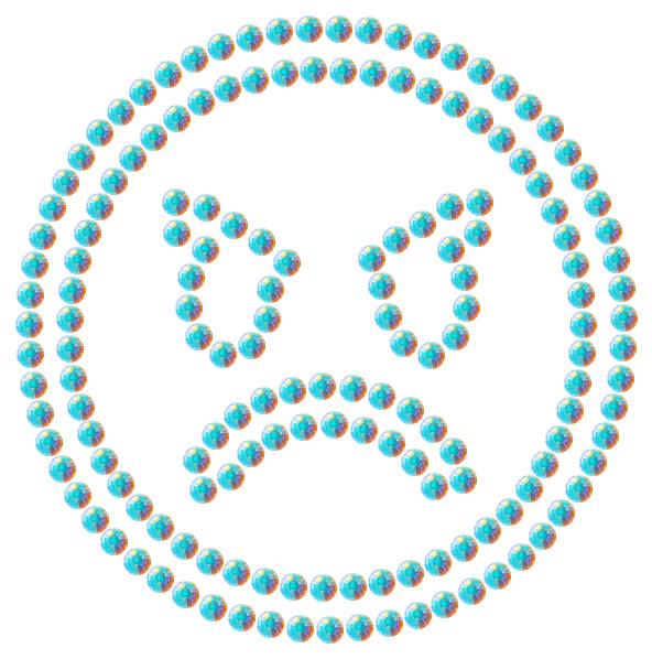 Трафарет Сердитый смайлик — RHT_SMILE5_SS6_CRYSTAL_AB_DMC