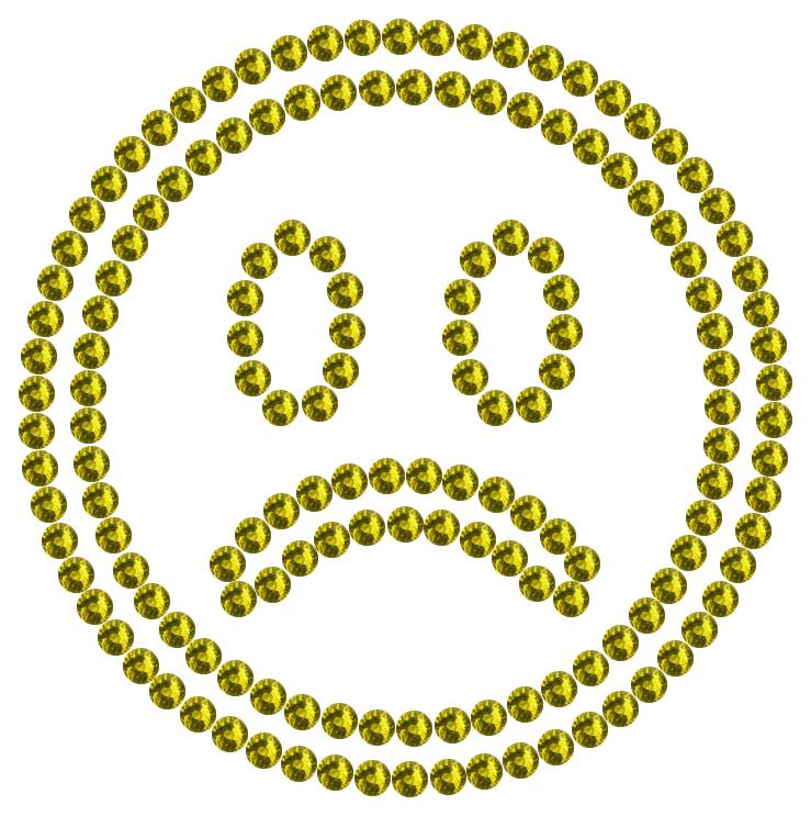 Трафарет Грустный смайлик — RHT_SMILE6_SS10_OLIVE